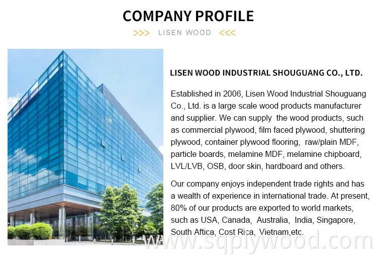 High Gloss 12mm 15mm 18mm White UV Melamine MDF Board for Furniture